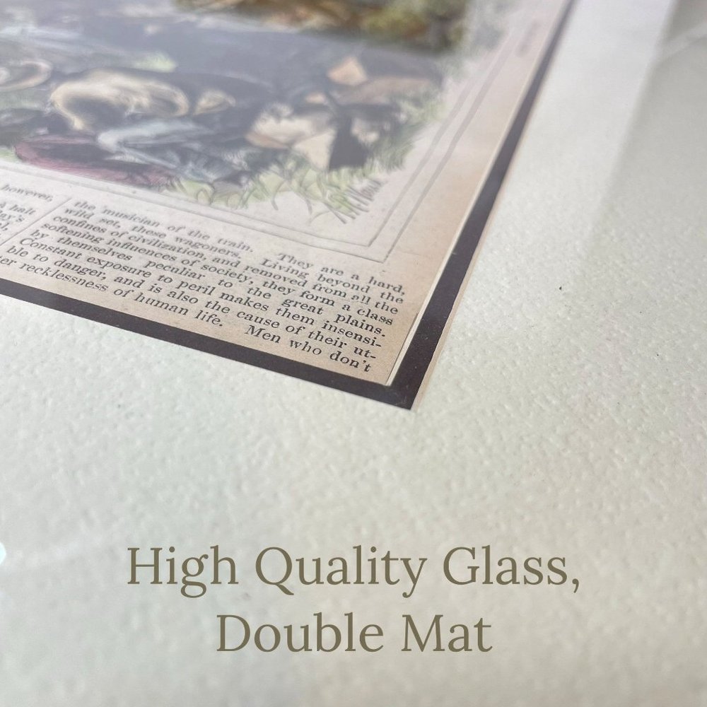 Antique Framed Art | Original Harper’s Weekly Illustrations | High Quality Glass - Picture 4 of 10